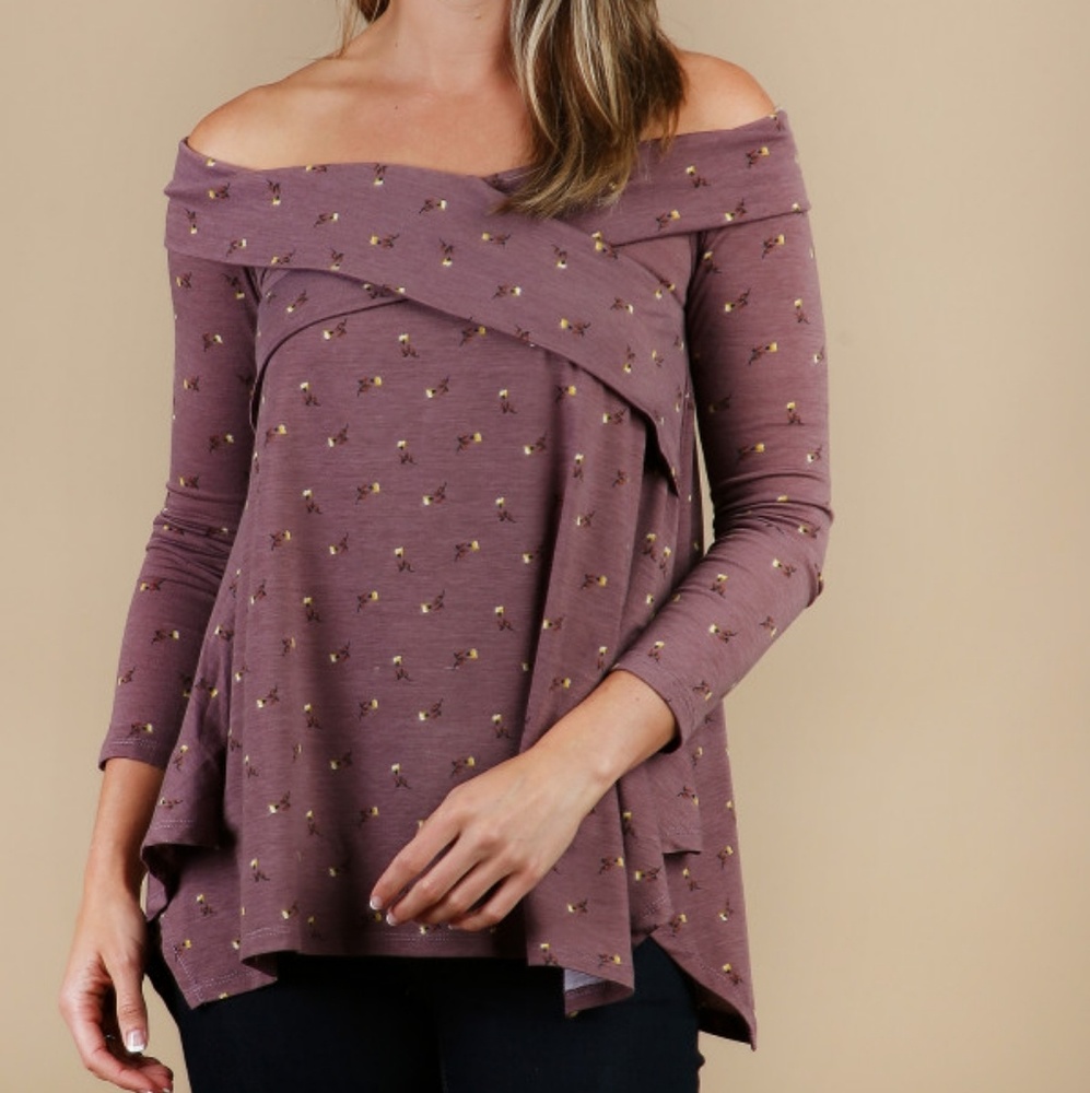 NWT Altar'd State | Purple Off the Shoulder Top
